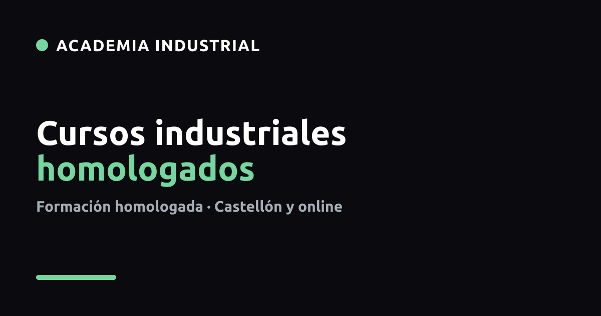 Academia Industrial, educación y formación en Almazora