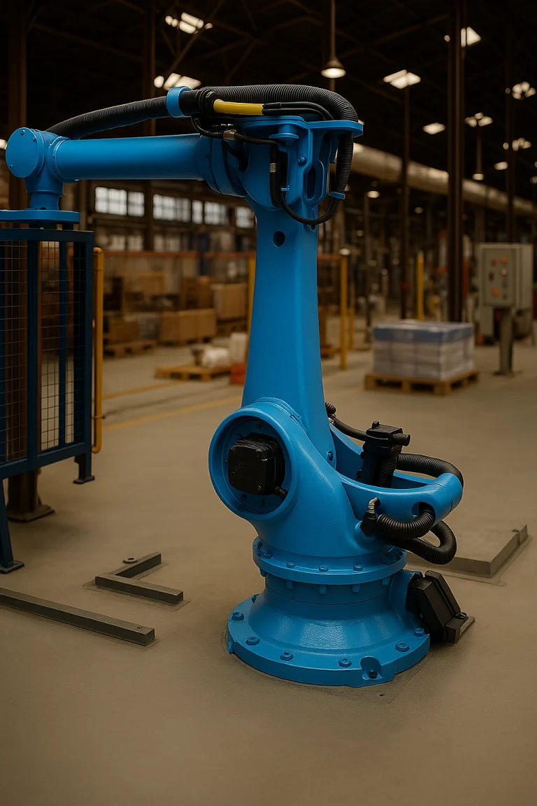 Sistema automatizado en una planta industrial moderna en la transformación digital de la Industria 4.0